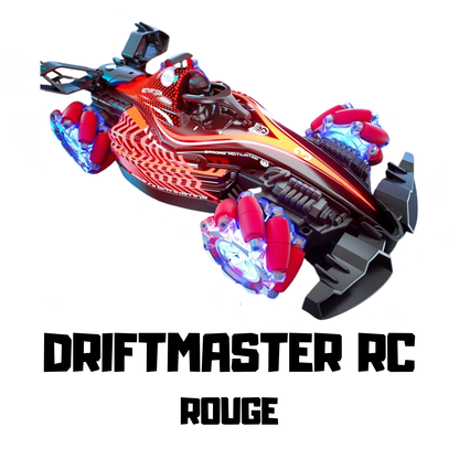 Voiture RC Drift 360° DriftMaster-Fumée Réelle, LED, Son, Télécommande & Bracelet Gestuel