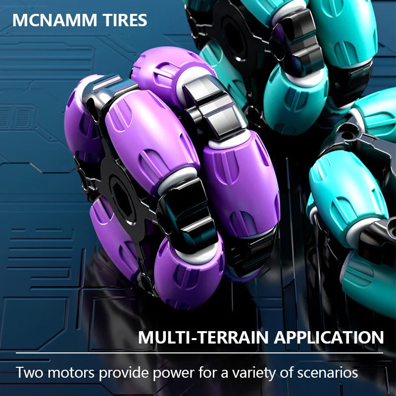 Tank RC Tout-Terrain avec Tir billes d'Eau-Fumée Réaliste, LED, Télécommande & Bracelet Gestuel