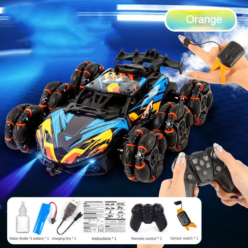 SUV RC Tout-Terrain OffRoadX-Suspension Intégrale, Fumée, LED, Télécomande Puissante