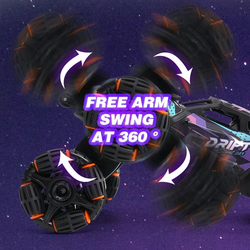 SUV RC Tout-Terrain OffRoadX-Suspension Intégrale, Fumée, LED, Télécomande Puissante